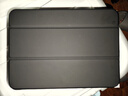 京東京造iPad11 2025保護殼11英寸三折支架款 iPad 10蘋果平板防摔保護套2022款10.9輕薄軟殼休眠皮套黑色 曬單實拍圖