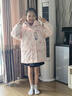 巴拉巴拉童裝女童羽絨服冬裝兒童三麗鷗外套【庫洛米IP】 紅色調(diào)00366-白鴨絨 140 充絨量145g 曬單實拍圖