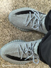 阿迪達(dá)斯Yeezy350灰湖綠夏日透氣椰子男女休閑鞋HQ2060 UK9.544 曬單實(shí)拍圖