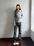 卡圖弛美式高街設(shè)計感迷彩褲子男夏季潮流復(fù)古直筒hiphop微喇工裝牛仔褲 迷彩 XL 曬單實拍圖