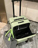 希仲前開(kāi)蓋行李箱大容量28寸30雙層防爆拉鏈密碼箱男女加厚耐用旅行箱 槍灰色【充電口+杯架+手機支架】 22英寸 【雙封閉內襯+減震剎車(chē)】 曬單實(shí)拍圖