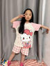 卡巴熊2025新款女童睡衣純棉短袖夏季薄款寶寶兒童卡通家居服套裝 21151-凱蒂貓 100 【8碼】100-110CM 30-40斤 曬單實(shí)拍圖