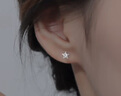 米蔓（MIMORE）S925銀小星星耳釘女潮流高級感氣質(zhì)耳飾小巧簡(jiǎn)約睡覺(jué)免摘養耳洞 曬單實(shí)拍圖