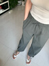 lululemon丨WovenAir 女士可調(diào)節(jié)褲腳高腰衛(wèi)褲 速干芯吸 LW5HTQA 軍綠 S 曬單實(shí)拍圖