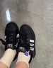 阿迪達(dá)斯 （adidas）三葉草貝殼頭運(yùn)動青少年男女板鞋JH9977黑色36.5碼 曬單實拍圖