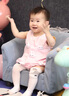 G.DUCKKIDS小黃鴨嬰兒衣服夏季薄款包屁衣女寶寶連體衣裙周歲禮服公主外出服 粉色 66cm 尺碼建議0-3個(gè)月8-12斤 曬單實(shí)拍圖