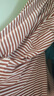 茄克斯夏季新款條紋短袖t恤男士翻領潮牌刺繡POLO衫體恤休閑百搭上衣男 823桔紅色 XL 建議120-135斤 曬單實拍圖