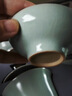 講茗堂高檔汝窯功夫茶具整套側(cè)把茶壺蓋碗天青色手工汝瓷開片送禮品實(shí)用 月影天青汝窯套裝-次日達(dá) 16頭 曬單實(shí)拍圖