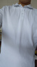 GLM短袖t恤男透氣夏季翻領(lǐng)polo衫速干T恤冰絲感休閑運(yùn)動(dòng)上衣白色XL 曬單實(shí)拍圖