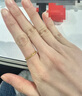 周大福碎碎冰冰黃金戒指女求婚戒指(工費(fèi):220計(jì)價(jià))EOF1216七夕節(jié) 10號 足金 約2.15g 曬單實(shí)拍圖