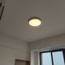一格照明（YIGELIGHTING）奶油風(fēng)臥室燈 網(wǎng)紅ins風(fēng)led吸頂燈主臥書房間燈廣東中山燈飾燈具 奶油白_40CM三色變光 曬單實(shí)拍圖