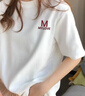 俞兆林正肩短袖白色t恤女圓領(lǐng)夏季春秋內(nèi)搭打底衫寬松大碼體恤簡約上衣 曬單實(shí)拍圖