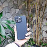 魔巖（MOYAN）適用蘋果16promax手機(jī)殼新款無邊框蘋果16pro保護(hù)套iphone16親膚手感裸機(jī)防摔硬殼 【石墨黑】-輕薄裸感 iPhone 16 Pro Max 曬單實(shí)拍圖