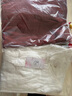 暖喬全棉雙層棉紗襯衫女七分袖夏刺繡復(fù)古寬松休閑文藝小衫純棉襯衣 酒紅 XL （135-150斤） 曬單實拍圖