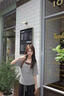 韓系掛脖吊帶疊穿短袖t恤女2025新款夏輕熟小眾不撞款兩件套上衣 灰色外衫+黑色背心【兩件套】 M 曬單實拍圖