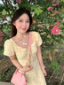 皓娥 法式黃色碎花連衣裙長(zhǎng)款女泡泡袖夏季收腰顯瘦小個(gè)子海邊度假風(fēng) 【黃色-含內(nèi)襯拉鏈】 M 曬單實(shí)拍圖