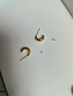 周六福金豆黃金耳釘女足金耳飾生日禮物定價A0913962 約1.72g 一對 曬單實拍圖