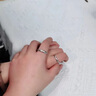 中國黃金（CHINA GOLD）999足銀古法素圈情侶戒指男女款一對戒情人節實(shí)用生日禮物送女友 古法素圈情侶對戒【玫瑰禮盒】+刻字賀卡 曬單實(shí)拍圖