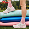 特步女鞋運動休閑鞋春夏季網(wǎng)面透氣軟彈輕便增高老爹休閑鞋子女 曬單實拍圖