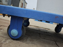 ZB平板車(chē)小推車(chē)軸承輪子萬(wàn)向輪輪片帶剎車(chē)耐磨橡膠輪腳輪配件大全 5寸藍塑膠輕音塑料支架定向輪子 曬單實(shí)拍圖