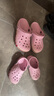 卡駱馳crocs洞洞鞋貝雅卡駱班輕便耐磨一腳蹬休閑鞋|205089 芭蕾粉/糖果粉-6TG 36 /37(220mm) 曬單實拍圖