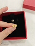 周六福足金999四葉草黃金耳釘女耳飾七夕禮物計(jì)價(jià)AA096009 一對 約0.73g 曬單實(shí)拍圖