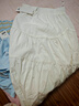 森馬（Semir）半身裙女高腰松緊腰寬松A字塔裙優(yōu)雅顯高秋花邊長(zhǎng)裙溫柔甜美 本白10102 M 曬單實(shí)拍圖