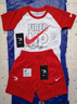 NIKE3BRAND 耐克男女童純棉短袖T恤+短褲2件套夏季插肩袖兒童短袖套裝 曬單實(shí)拍圖