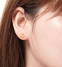 周大生蝴蝶結(jié)黃金耳釘女計(jì)價(jià)足金耳環(huán)養(yǎng)耳洞耳飾生日禮物送女友 1.17g 足金耳釘配硅膠耳堵 曬單實(shí)拍圖