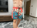 速浪雙層泳褲男士短褲游泳健身泡溫泉大碼防尷尬 侏羅紀(jì)公園 XXXL 曬單實(shí)拍圖