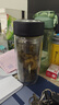 希樂玻璃杯雙層玻璃水杯高顏值男士商務辦公茶水分離杯便攜泡茶杯子 曬單實拍圖