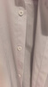 Homlean日系文藝短袖襯衫男春夏季純色基礎(chǔ)款涼感半袖衫HL12白色4XL 曬單實拍圖