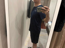 美津濃（MIZUNO）短袖t恤男士涼感冰絲夏季薄款戶外青年速干衣 藏青色【2104】 XL 曬單實(shí)拍圖