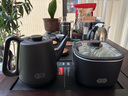 吉谷（K·KOU）全自動(dòng)雙邊上水電熱水壺電燒水壺電茶壺鍋壺同煮 茶臺燒水壺一體桌茶具套裝泡茶1.0L+0.8L TC017B 曬單實(shí)拍圖