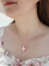 QUAMERAS&LA項鏈女輕奢飾品2025新款鎖骨鏈毛衣鏈吊墜送老婆生日禮物女 白蝶貝項鏈【永生花禮盒】 曬單實拍圖