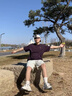藍(lán)岐NothommeBLUE華夫格印花T恤夏季索羅娜抗菌防紫外線短袖男 深紫色 L 曬單實(shí)拍圖