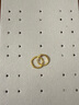 行金銀中黃金耳圈 999足金光圈養(yǎng)耳耳圈計價 精美禮物送老婆 女友紀念日禮 光圈耳圈 克重約1g 多退少補 曬單實拍圖