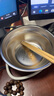 onlycook輔食碗飯碗小碗 304不銹鋼嬰幼兒湯盆面碗 兒童寶寶餐具-中號(hào)恐龍 曬單實(shí)拍圖