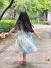 G.DUCKKIDS童裝女童連衣裙2025新款兒童裙子夏裝無(wú)袖A字裙波西米亞風(fēng)度假裙 藍綠色 120 建議110-120cm6-7歲cm 曬單實(shí)拍圖