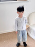 貝樂咿嬰兒外套幼兒小月齡男寶寶春秋衣服上衣春裝開衫薄款兒童春季外出 7354灰藍(lán)色 100 【推薦2-3歲】 曬單實(shí)拍圖