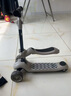 貝易（BEIE）兒童滑板車(chē)1一3一6歲 寶寶四合一小孩可折疊嬰兒多功能滑滑車(chē) 【三合一款】-云母灰 曬單實(shí)拍圖