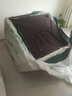 全友家居現(xiàn)代奶油風(fēng)貓抓皮藝沙發(fā)客廳家用實(shí)木框架直排式一字沙發(fā)家具 曬單實(shí)拍圖