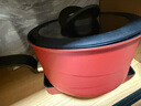 特福（Tefal）鍋具套裝百變鍋可拆卸煎炒鍋有鈦不粘鍋六件套千葉玫瑰紅 曬單實(shí)拍圖