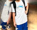 安踏兒童夏季冰絲速干套裝男中大童短袖短褲2件套女孩青少年運動衣服 純凈白/基礎(chǔ)黑 【速干套裝】 150 曬單實拍圖