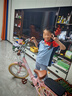鳳凰折疊兒童自行車青少年男女孩6-8-10-12歲小學(xué)生中大童單車腳踏車 公主粉米胎學(xué)生車折疊一體輪 20英寸（適合135-155cm） 曬單實拍圖