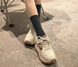 都市碼頭（CITY MARINA）品牌時(shí)尚舒適休閑鞋女夏季新款透氣阿甘鞋女士韓版百搭運(yùn)動(dòng)跑步鞋 米紅色1821皮面款 36 曬單實(shí)拍圖
