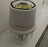 榮事達（Royalstar）絞肉機家用小型料理機2025年新款無線電動打蒜器搗蒜泥神器多功能輔食機廚房絞餡機蒜蓉機攪蒜器 2024白色【六葉刀】 0.35L 加厚玻璃碗 曬單實拍圖