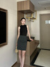 杰麗·莫克（Jerrie Mock）高腰收腹褲提臀瑜伽內(nèi)褲女強(qiáng)力收小肚子塑身褲打底褲安全褲短褲衩 【強(qiáng)力收腹】淺咖+黑色 L 【適合體重90-120斤】 曬單實(shí)拍圖
