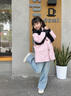 波司登2025秋季新款男女兒童一手長三合一羽絨服保暖外套T250131340 櫻粉色1870 130 /64 約 115-130cm 26kg 曬單實(shí)拍圖