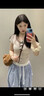 相伊戀人寬松闊腿褲女2025夏季薄款冰絲褲新款潮流格子褲小個(gè)子顯瘦九分褲 藍(lán)色【常規(guī)款】 M 【推薦96-110斤】 曬單實(shí)拍圖